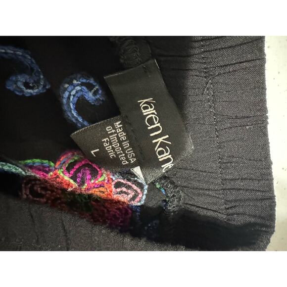 Karen Kane Off Shoulder Embroidered Blouse Large - Picture 4 of 4